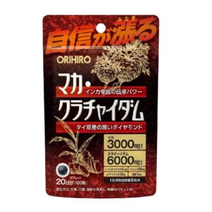 Orihiro 馬卡黑薑碇 100粒