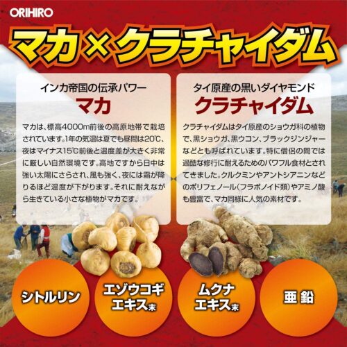Orihiro 馬卡黑薑碇 100粒